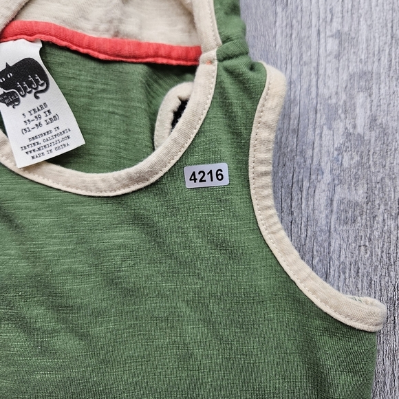 Mini Jiji T-Rex Dino Hoodie 3T Green - Picture 5 of 7